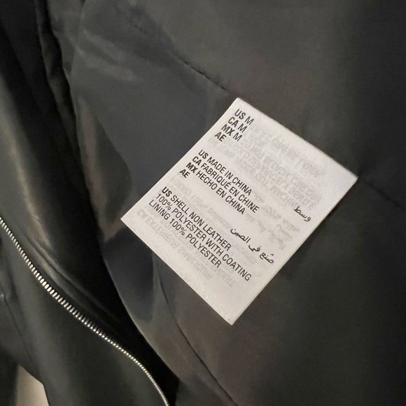 Faux Leather Biker Jacket - Picture 5 of 7